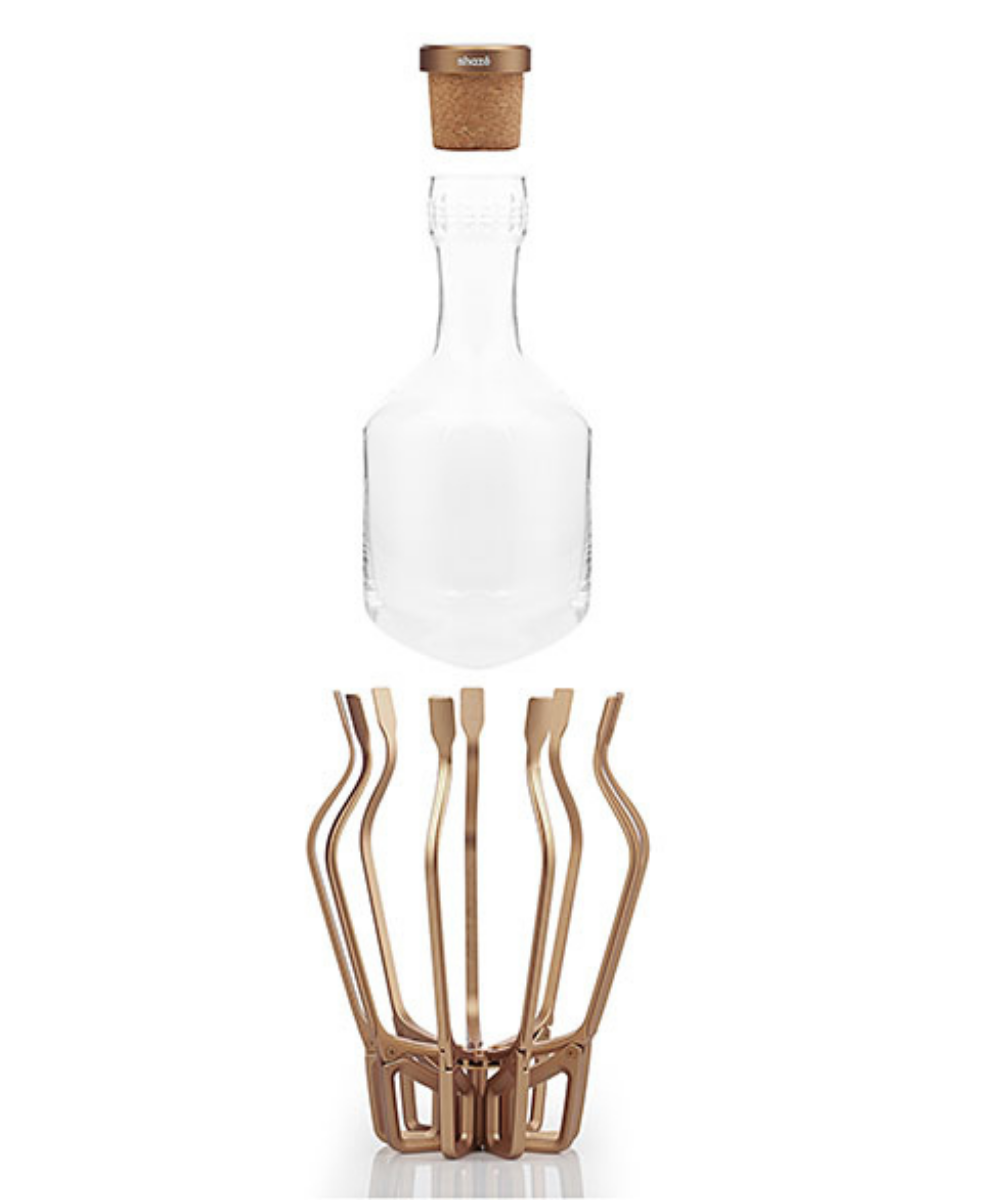 The Cage Decanter, Rose Gold