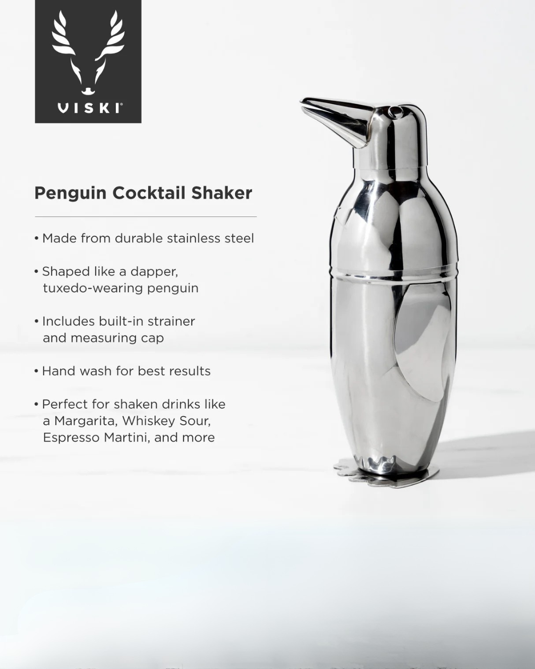 Penguin Cocktail Shaker