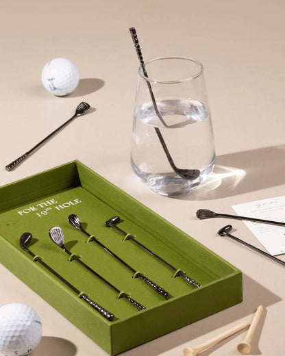 Tee-Time Cocktail Stirrers for Golf Lovers