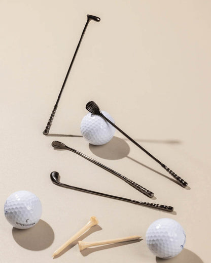 Tee-Time Cocktail Stirrers for Golf Lovers