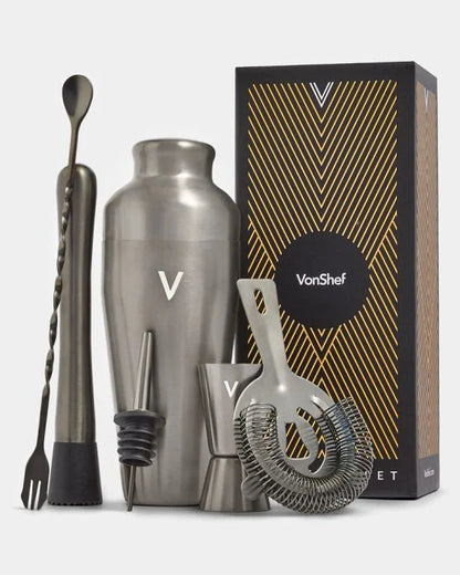 Parisian Cocktail Shaker Set, Graphite