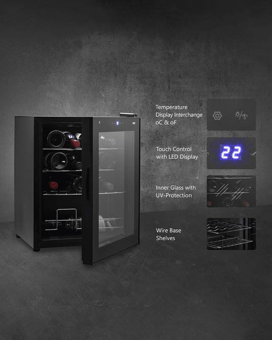 16 Bottle Single Temperature Zone Wine Cooler