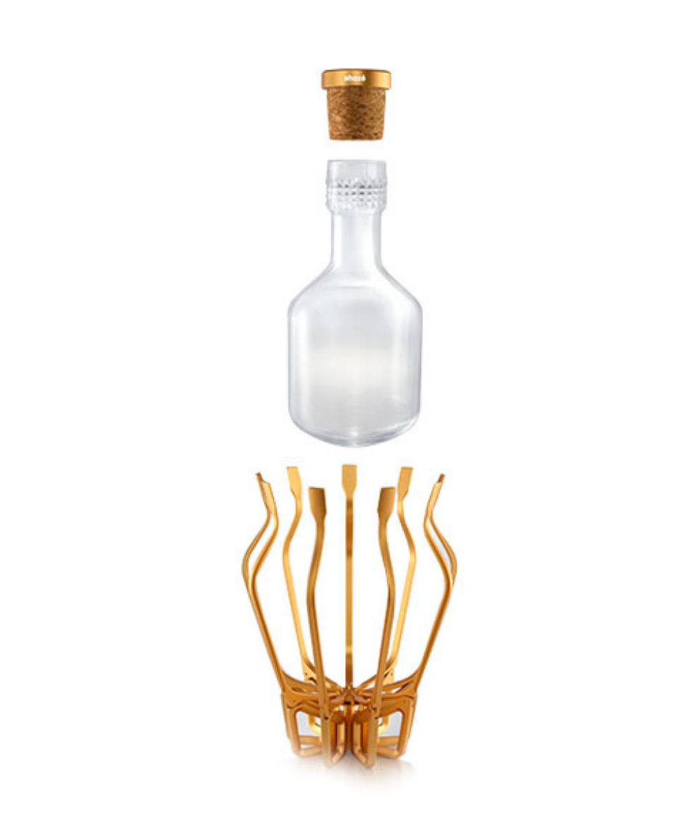 The Cage Decanter, Gold