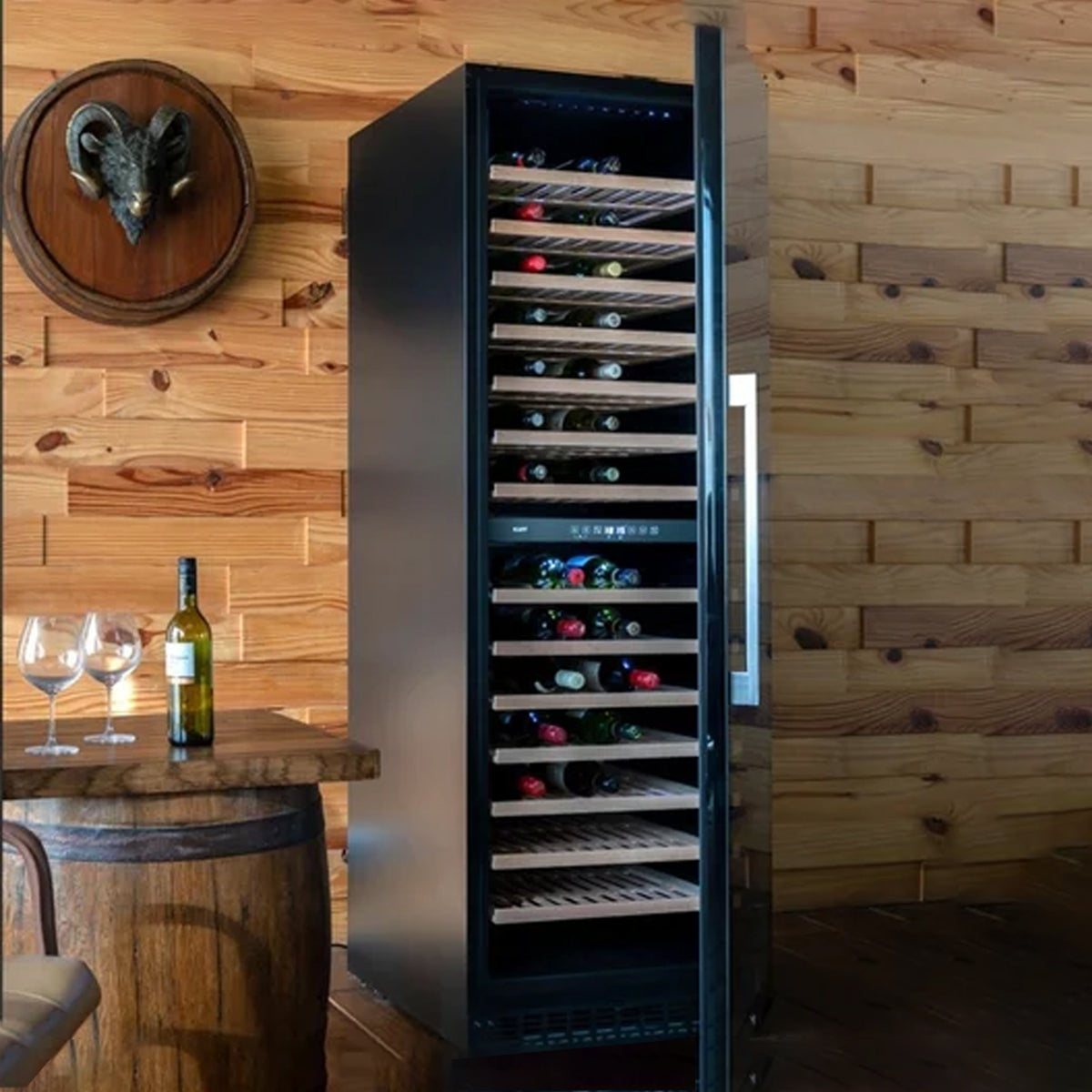 171 Bottle Dual Temperature Wine Cooler