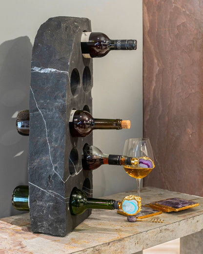 Buy Paarkhi's Boulder Marble Bottle Holder