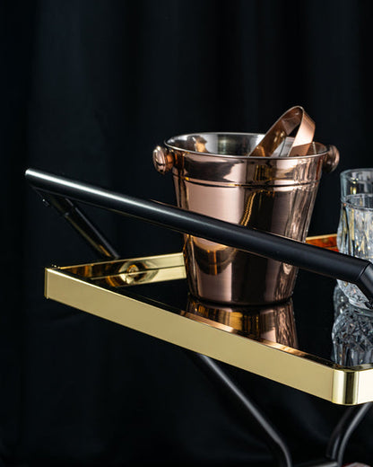 Midnight Glam Serving Cart