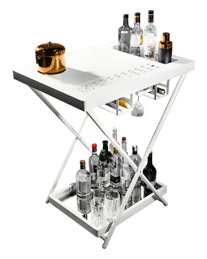 Model J - Matte White, Foldable Bar Table