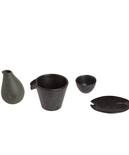 Sake set, Black