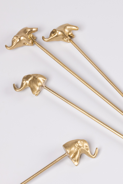 Hathi Brass Cocktail Stirrers