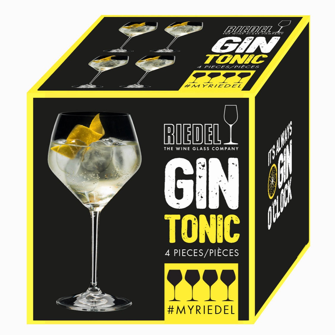 Extreme Gin & Tonic Glasses, Set of 4