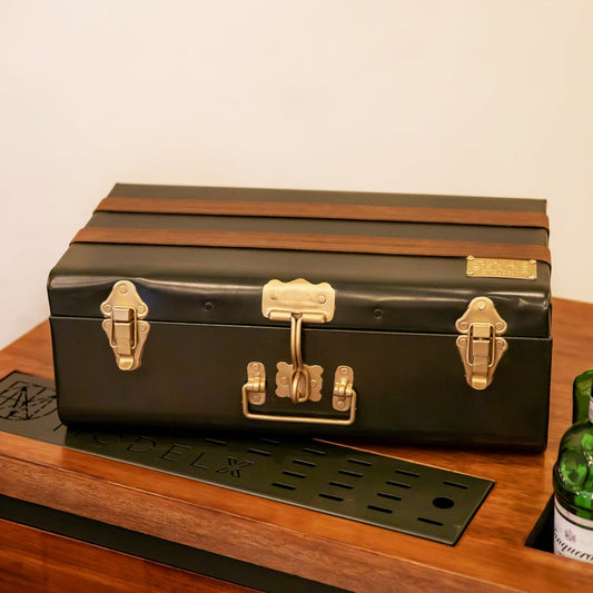 Portable Trunk Bar, Royal Green