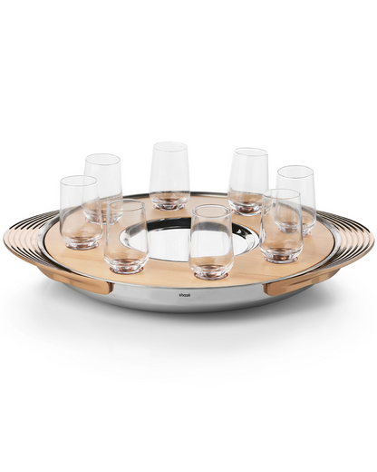 Turntable Shot Tray, Natural