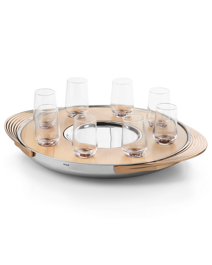 Turntable Shot Tray, Natural