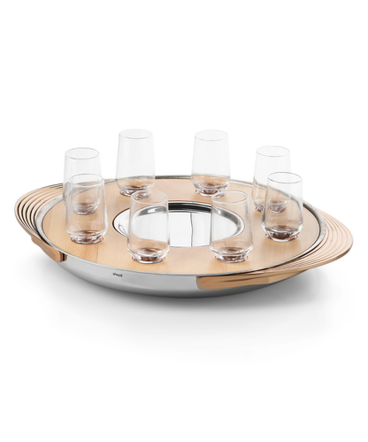 Turntable Shot Tray, Natural