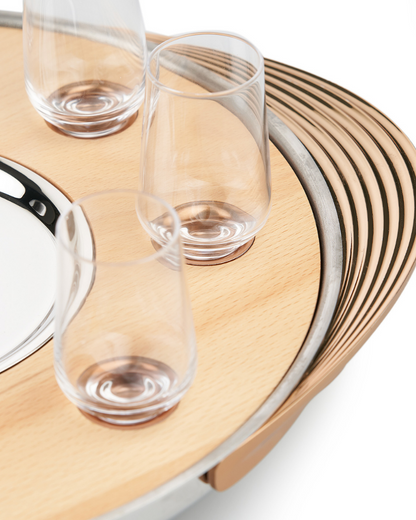 Turntable Shot Tray, Natural