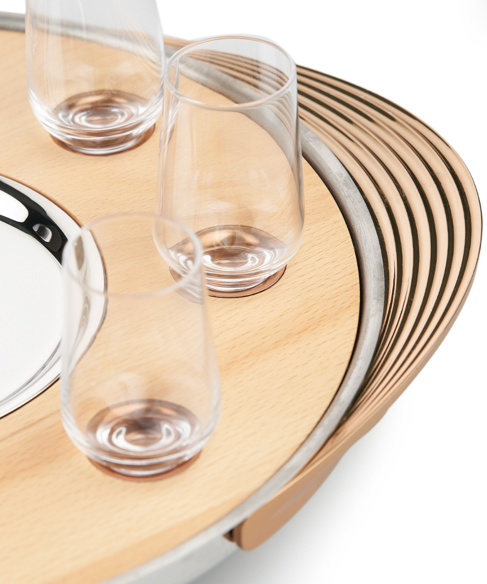 Turntable Shot Tray, Natural