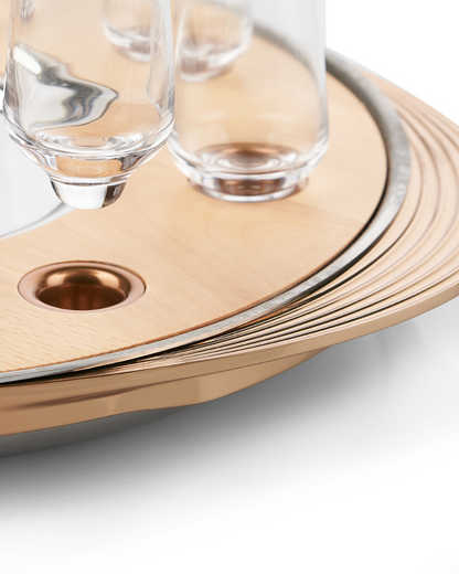 Turntable Shot Tray, Natural