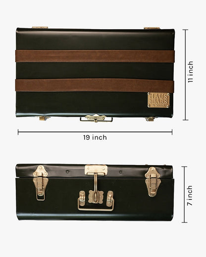 Portable Trunk Bar, Royal Green