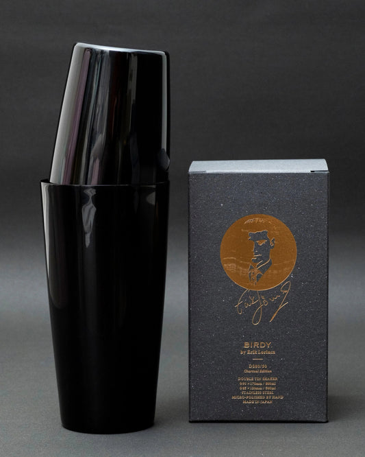 Double Tin Cocktail Shaker, Black