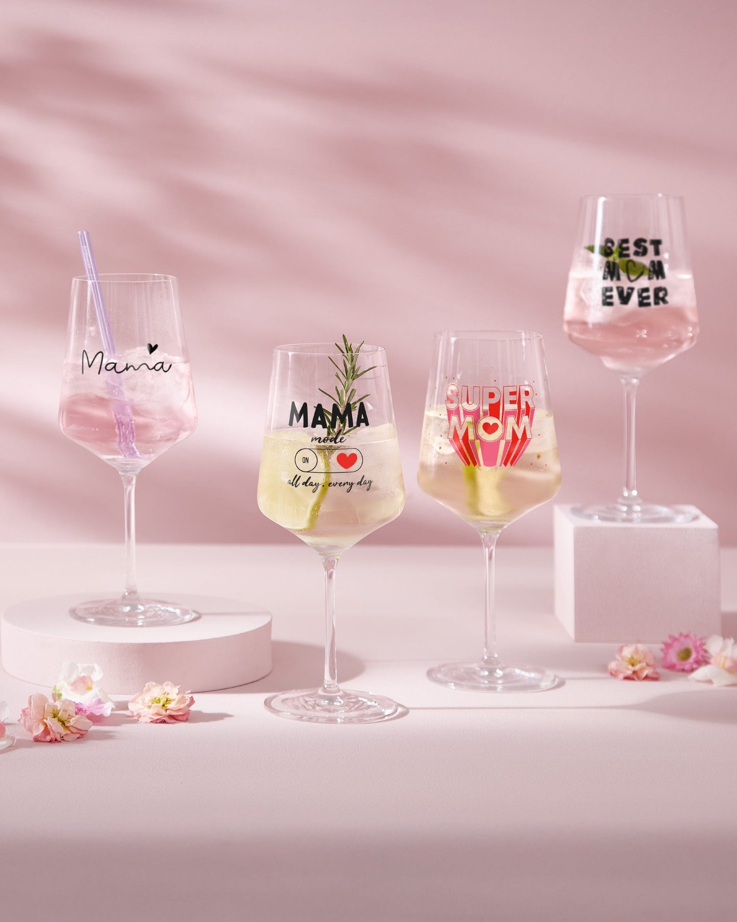 Sayings Cocktail Glass #1, Mom series