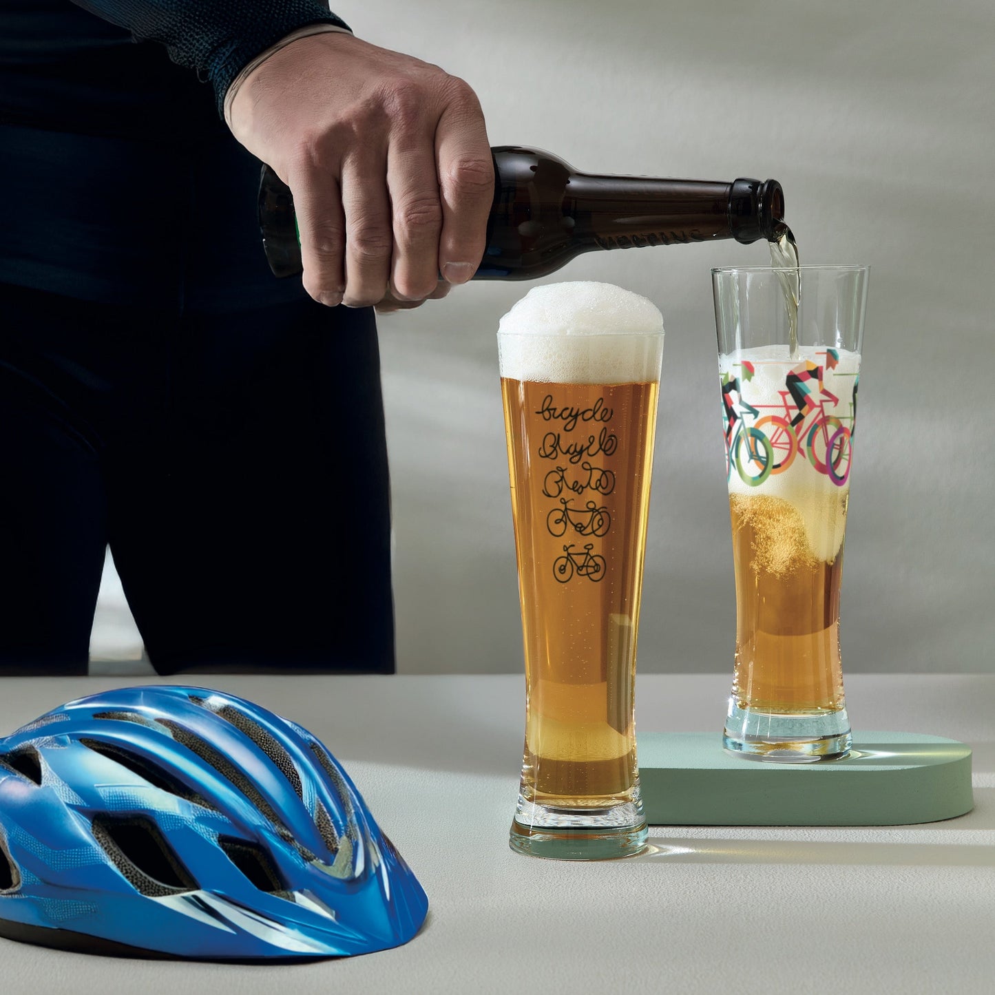 Cycling Series Beer Glass #1