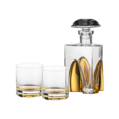 Gentleman Decanter Set, Gold