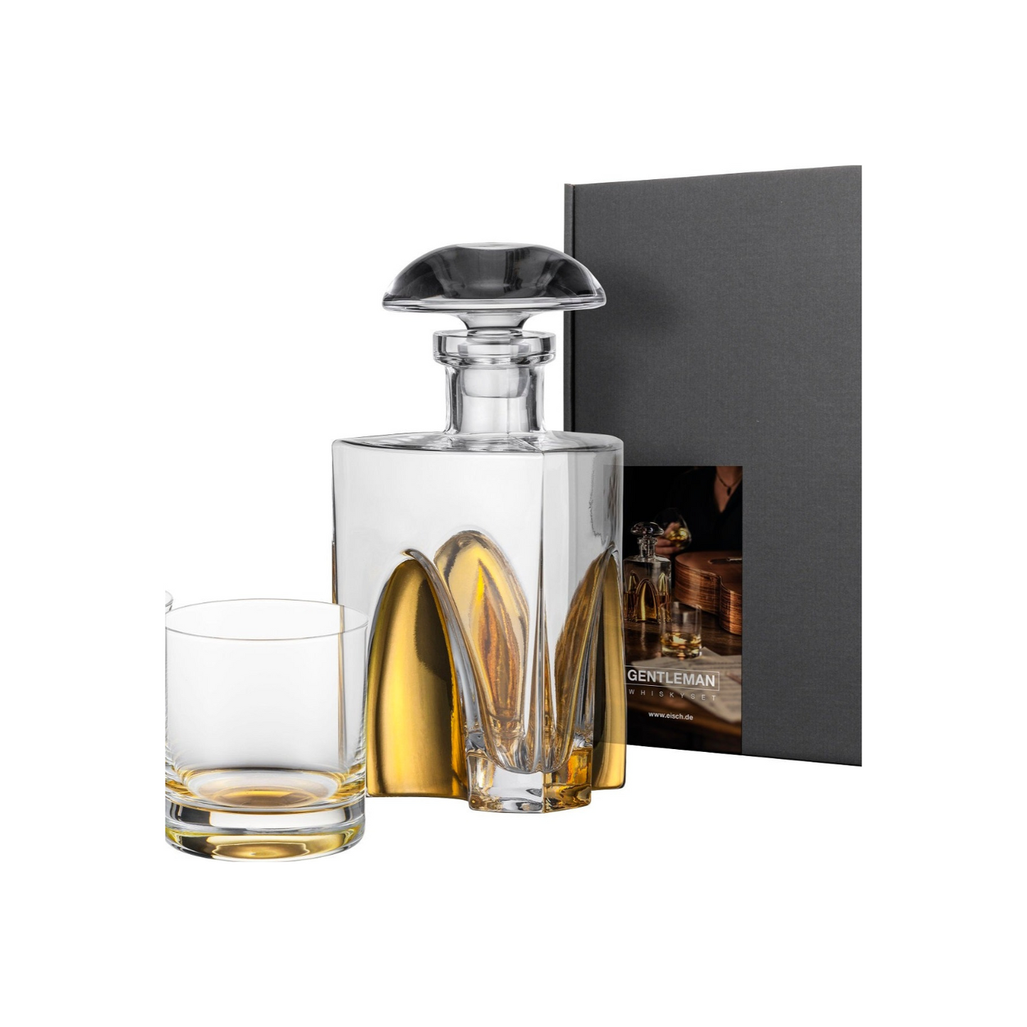 Gentleman Decanter Set, Gold