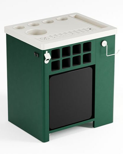 Model X Emerald Green Leather Vinyl Finish Bar