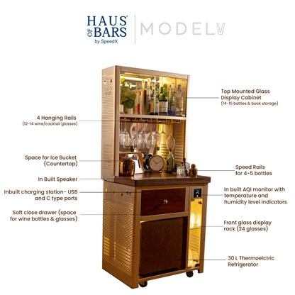 Model V Premium SMART Bar – Luxe Gold Lattice