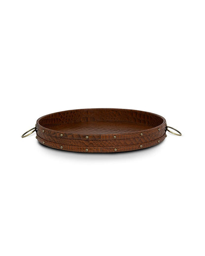 Eden Round Tray, Tan