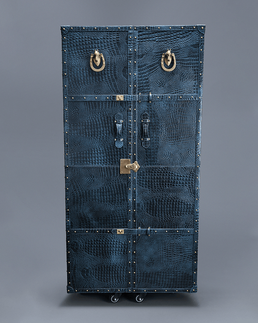 Artemis Tall Leather Bar, Blue