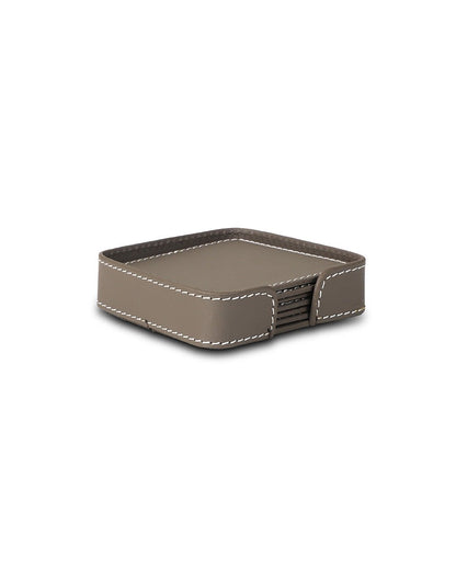 Modella Square Coasters, Taupe