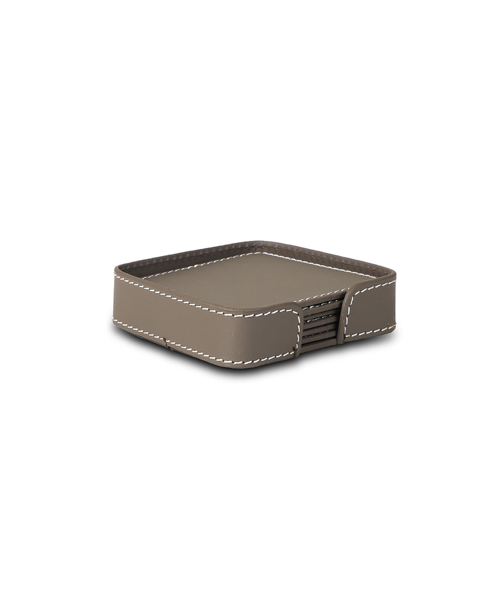 Modella Square Coasters, Taupe