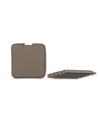 Modella Square Coasters, Taupe