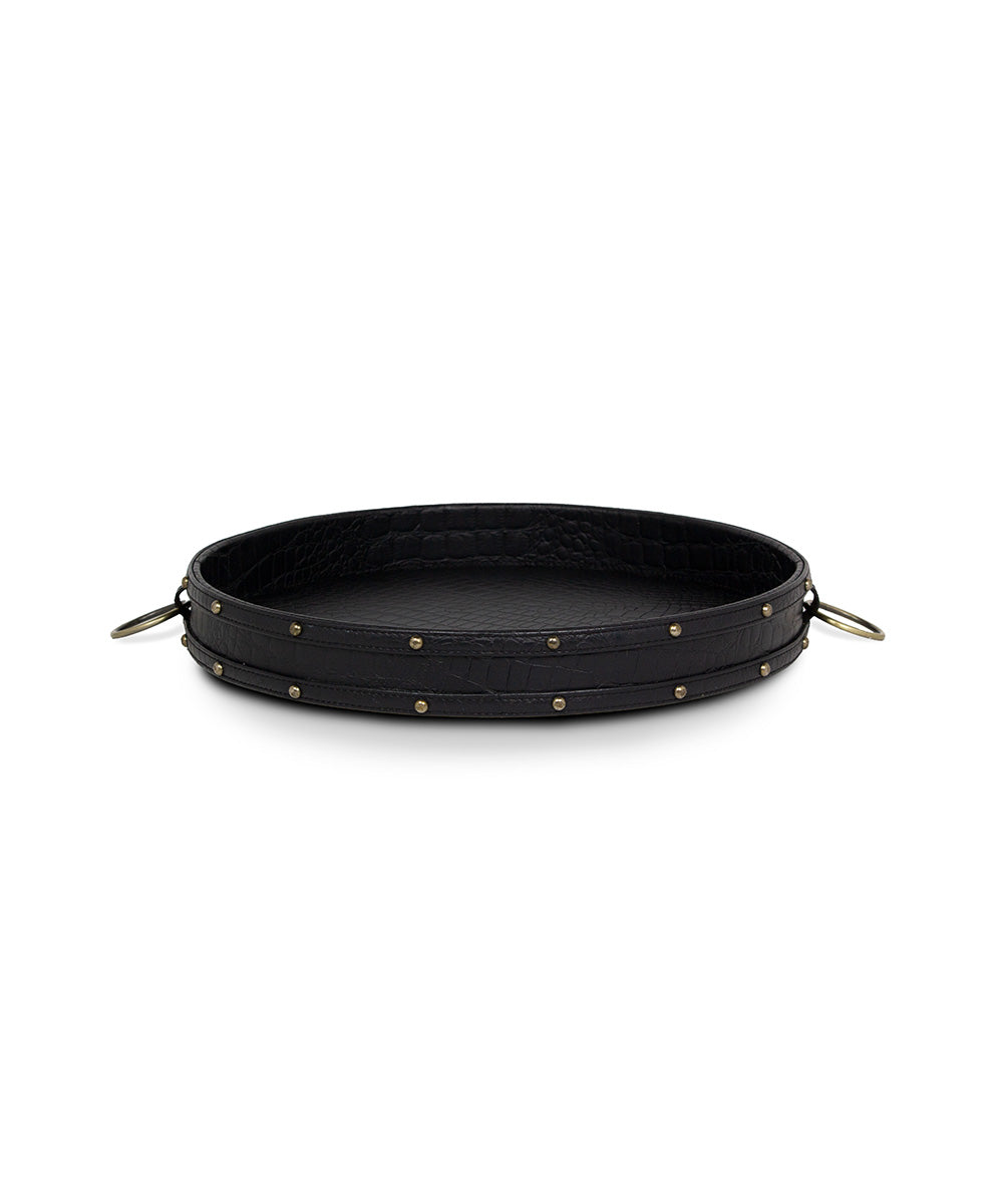 Eden Round Tray, Black