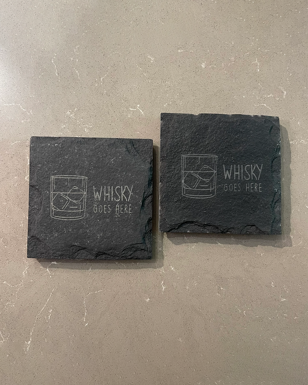 Engraved Slate Coaster, Whisky