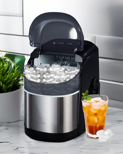 C01B Countertop Ice maker machine, Black