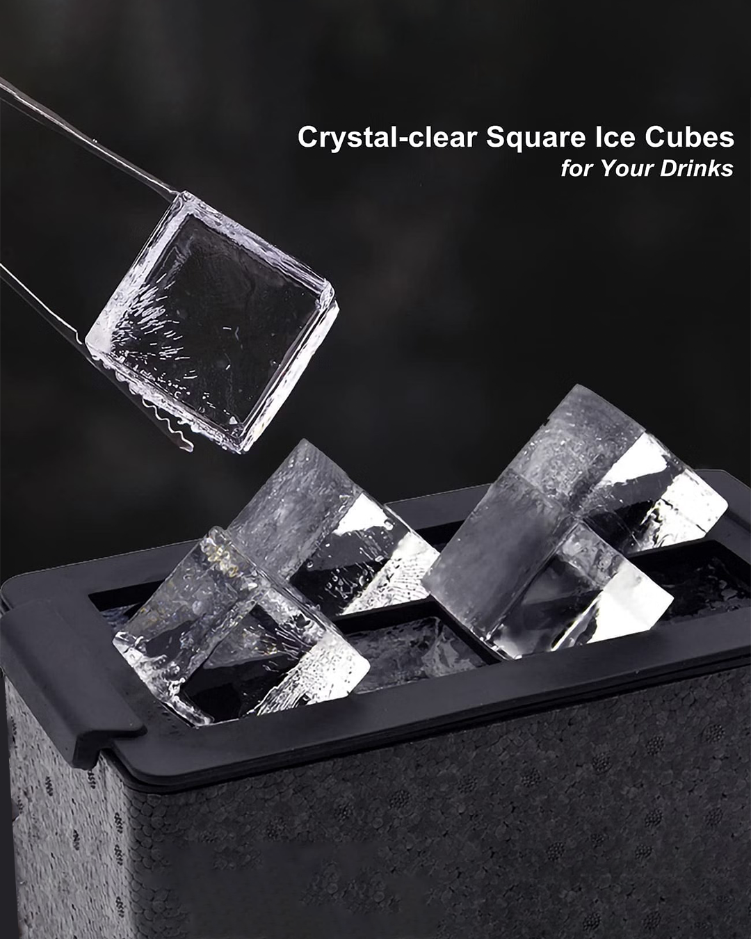 GlasKart's Crystal Clear Square Ice Mold