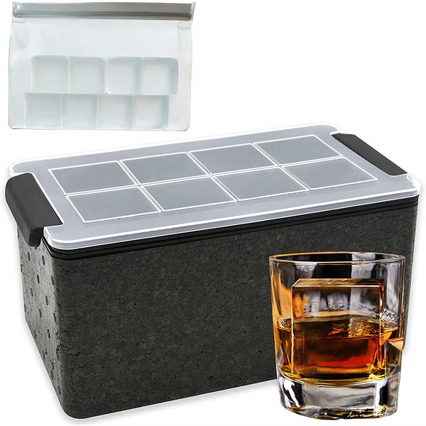 Shop GlasKart's Crystal Clear Square Ice Mold