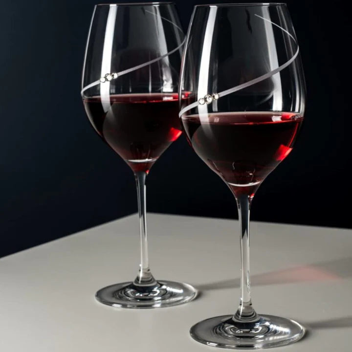 Silhouette Red Wine Glass