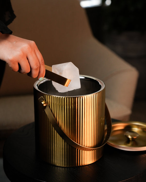 Fluted Ice Bucket (Gold) Online