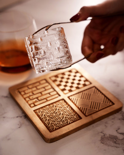 Ice Stamp Tray, 4 Pattern