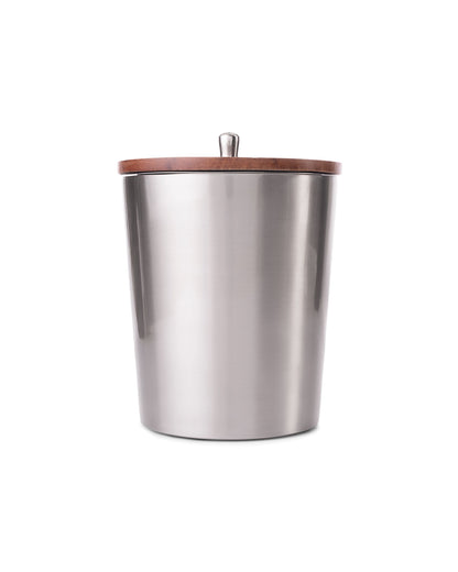 Stainless Steel & Mango Wood Ice Bucket