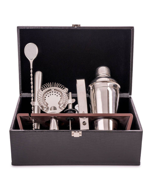 Professional Bar Tools Set, Black with Gift Box