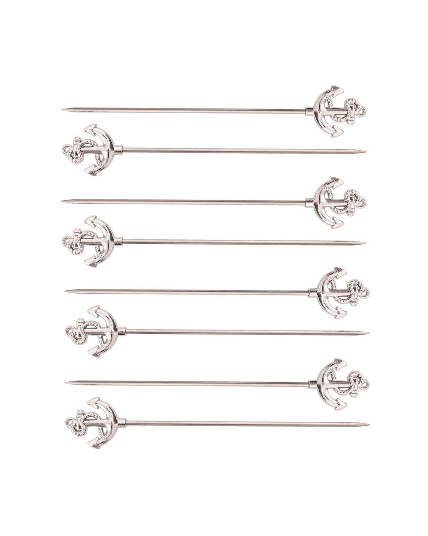 Anchor Cocktail Picks, Silver