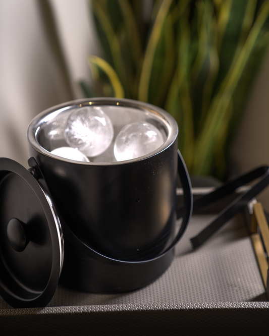 All Black Stainless Steel Ice Bucket