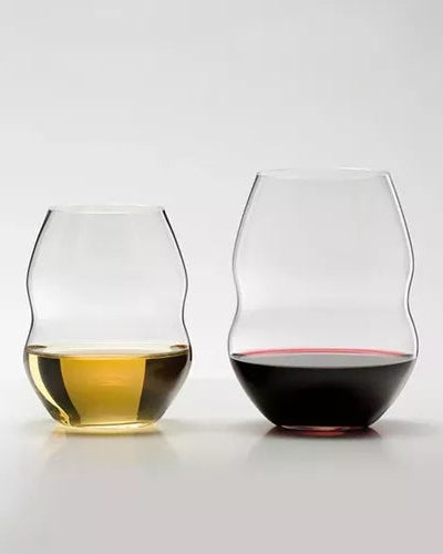 Swirl Stemless Red Wine Glass
