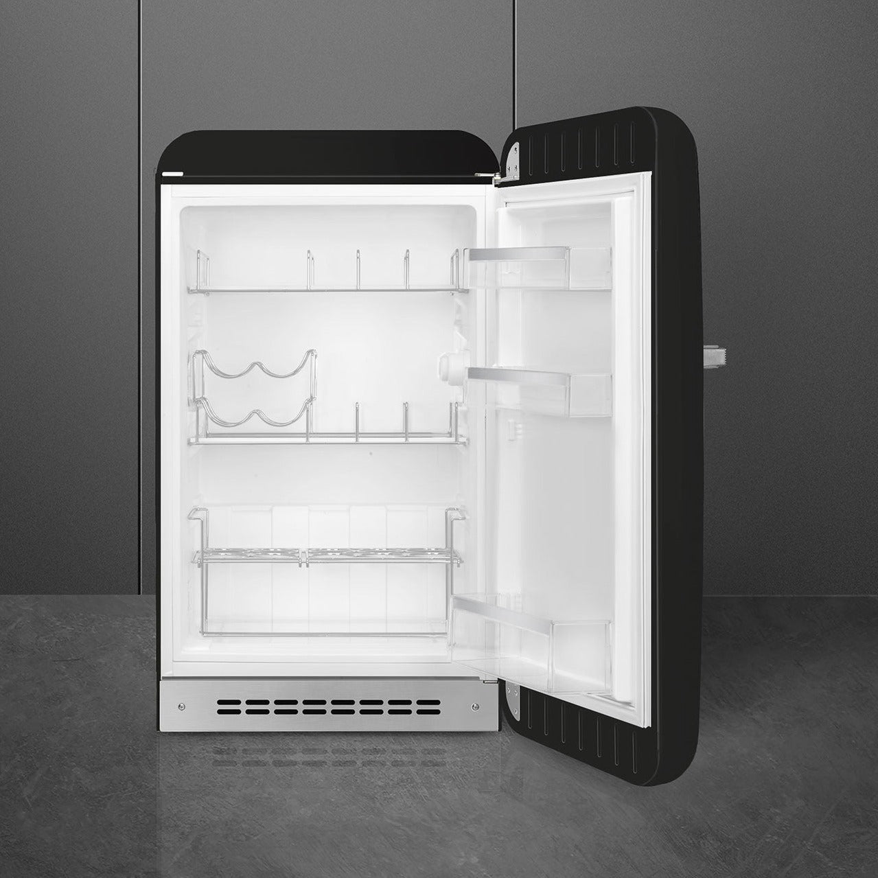 Happy Bar Refrigerator – 50’s Style, Black