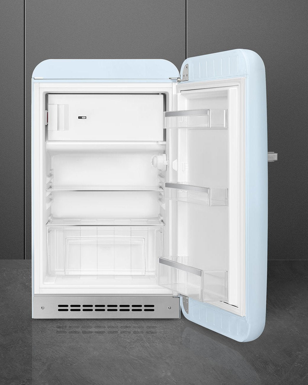 Minibar Refrigerator – 50’s Style, Pastel Blue