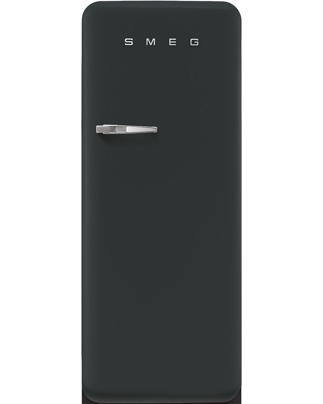 Free Standing Refrigerator- 50’s Style, Matte Black Velvet